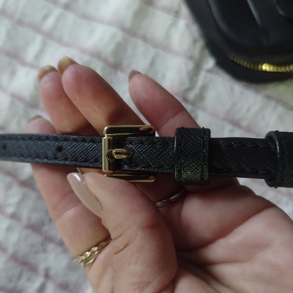NWOT Michael Kors Black Jet Set Large Saffiano Leather Crossbody Bag w/Gold - Picture 8 of 12